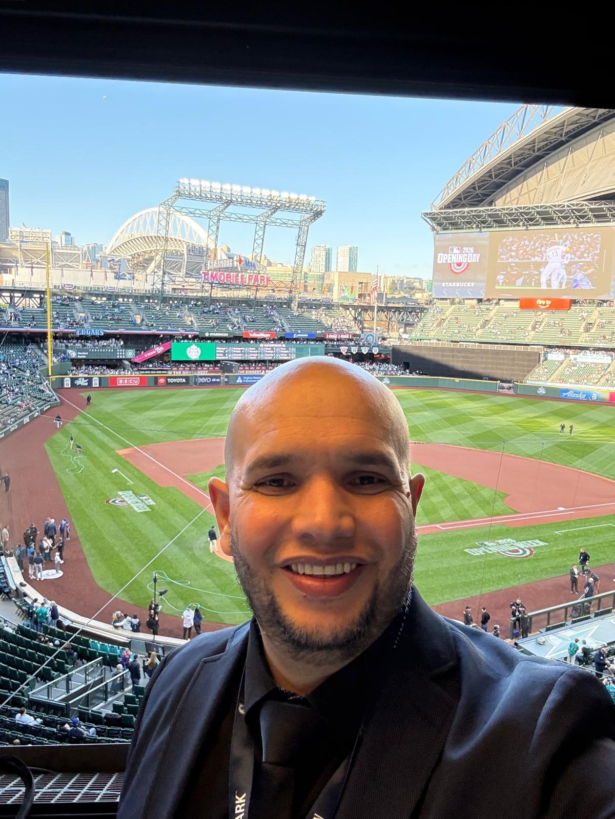 Joe Alicea en el T-Mobile Park de Seattle